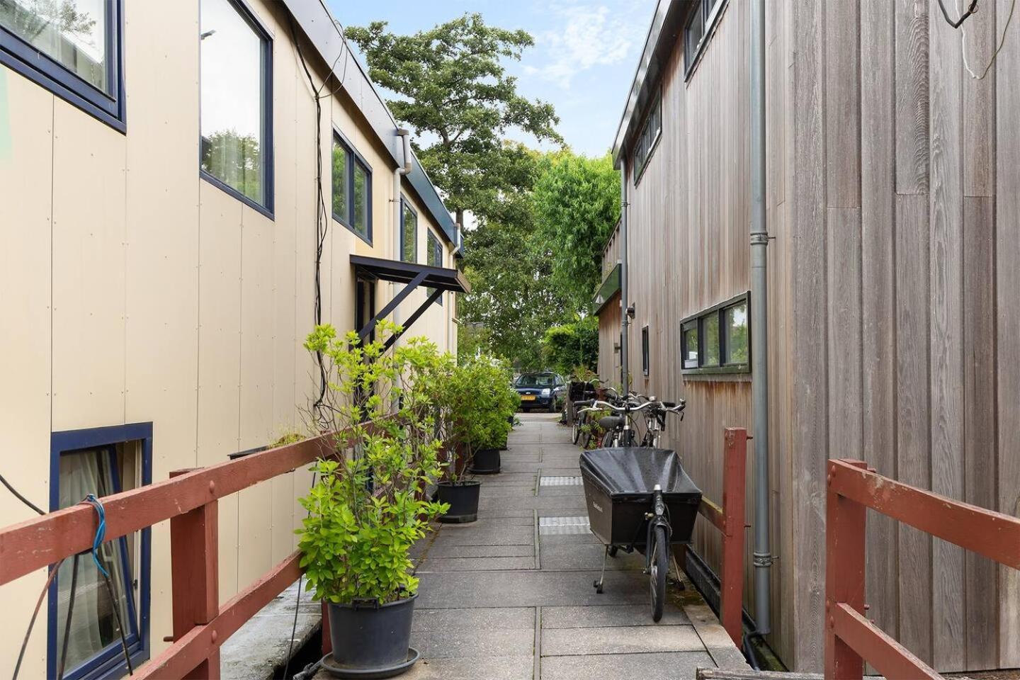 Authentic Dutch Houseboat In Amsterdam Zuid Βίλα Εξωτερικό φωτογραφία